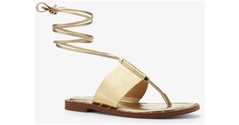 michael michael kors jagger leather lace-up sandal|Jagger Leather Platform Sandal .